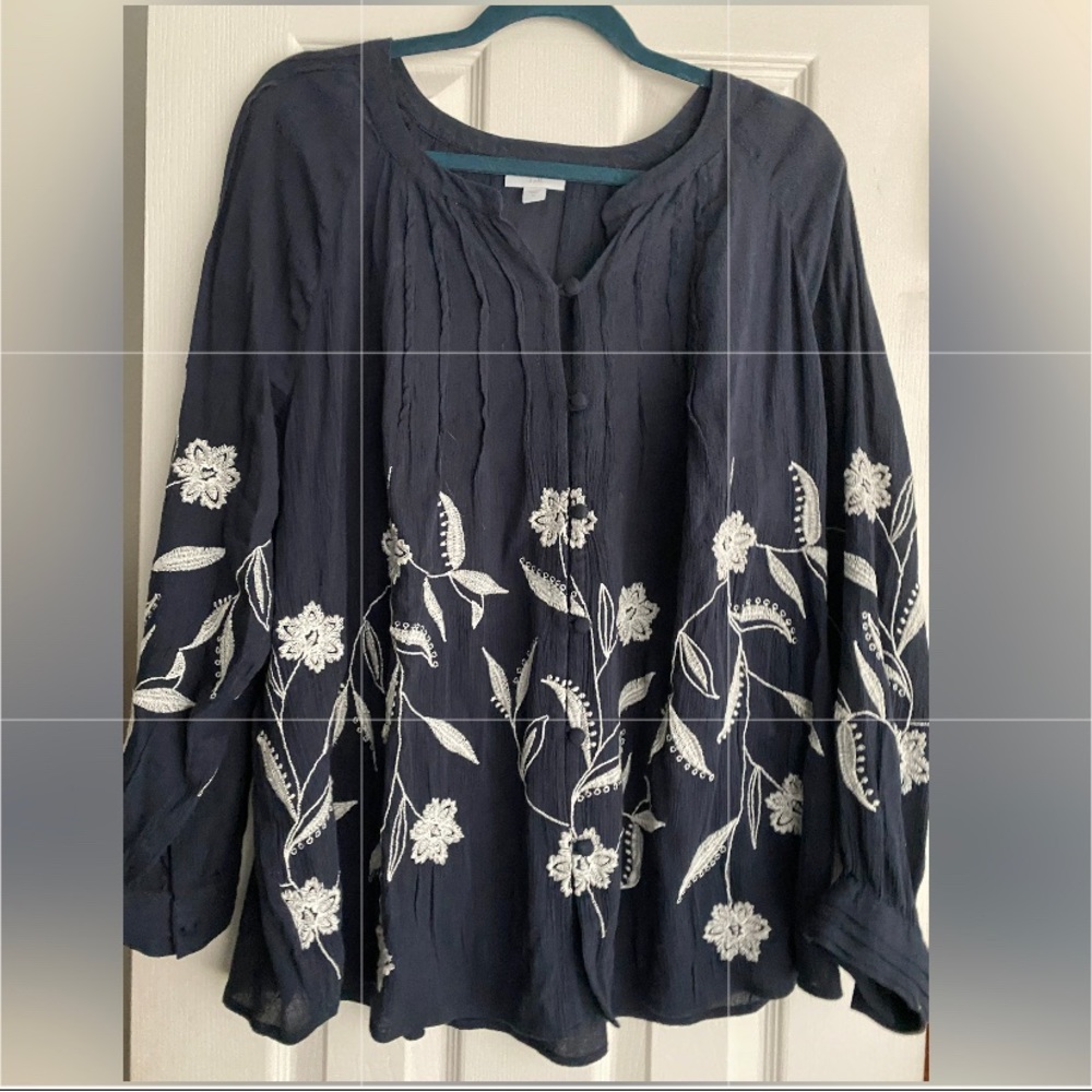 JJill top only worn once. Size 16 / 18 XL see size chart